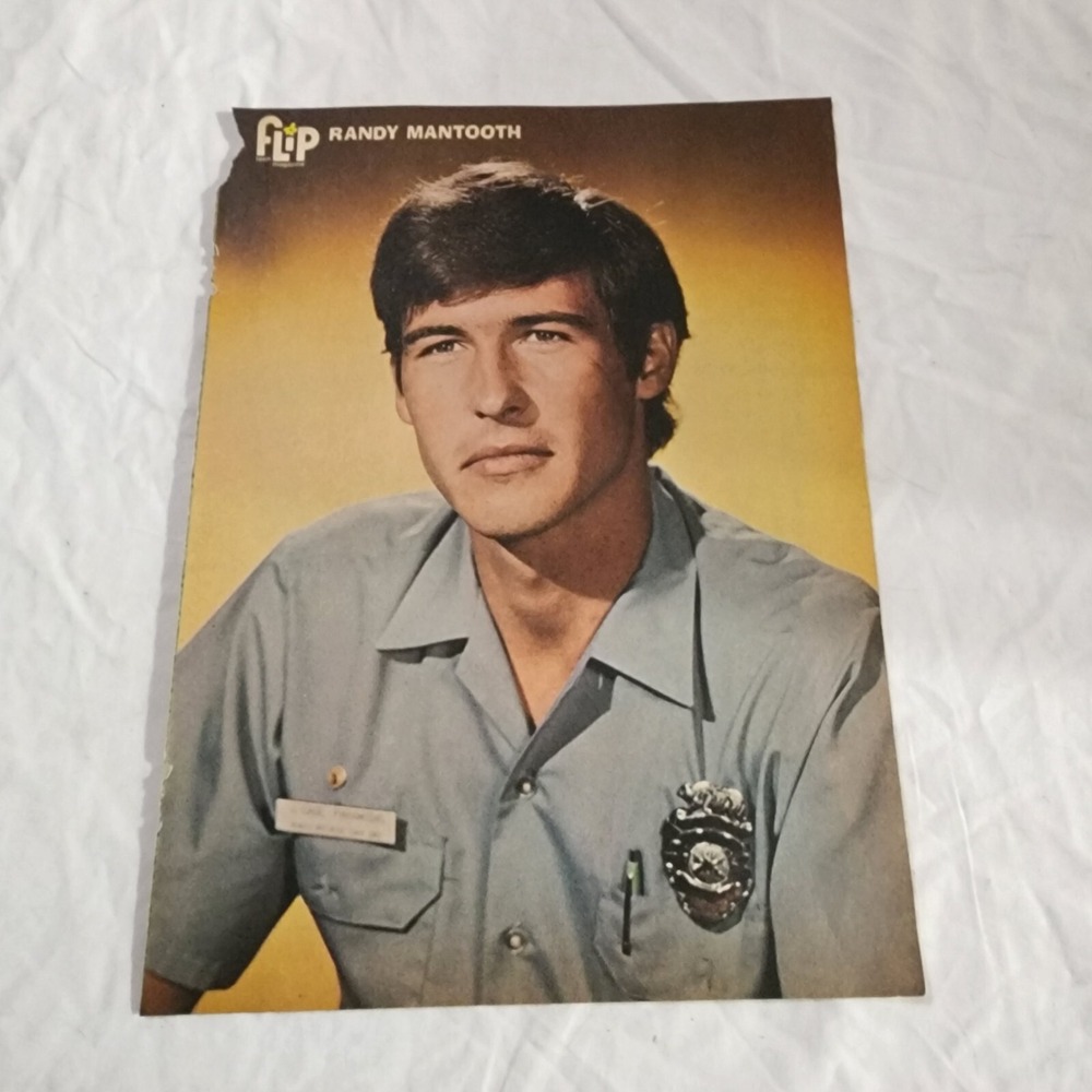 Randolph Randy Mantooth Emergency EMT uniform pinup clipping vintage 1970s 8x10